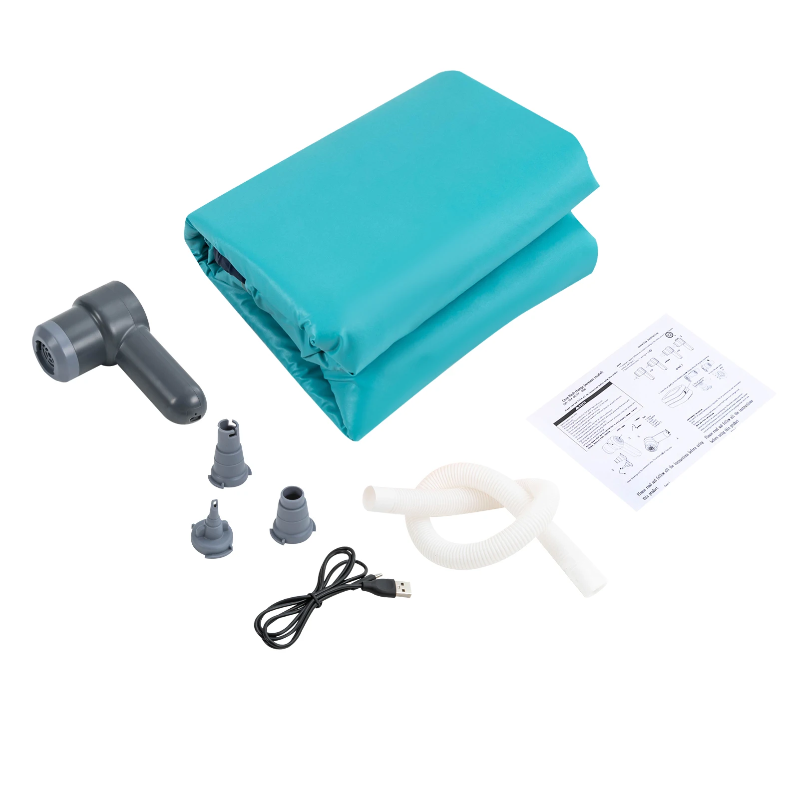 Inflatable Adult Bathtub with Wireless Electric Air Pump,Suitable for Hot Water Bath and Ice Bath, Blue