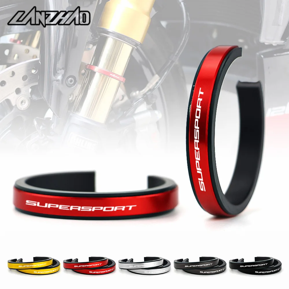 44-50Mm Moto Ammortizzatore Regolazione Ausiliaria Anello Cnc Per Ducati Supersport / S Ohlins Marzocchi Sospensione Anteriore