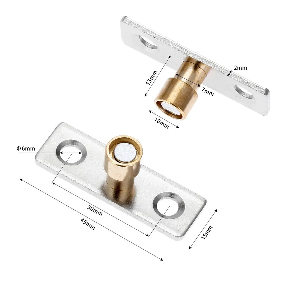 Practical Sliding Door Guide Locator Metal Parts Replacement Swing Stop Hardware Home Improvement Slides Door Stopper