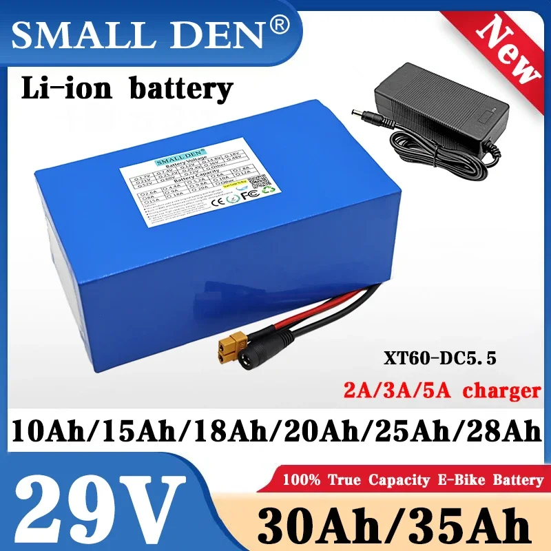 

24V 29V 10Ah 20Ah 25Ah 35Ah Rechargeable Lithium-ion Battery Suitable for Bicycles Motorcycles Electric Scooters battery+charger