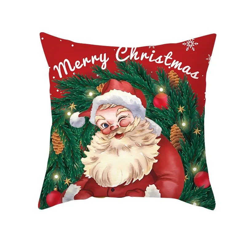 Copricuscino Festivo Per Divano Set Di 4 Federe Natalizie Rosse E Dorate Per Cuscini Festivi, Accoglienti E Decorative, Quadrate, Per Casa, Divano, Letto, 45 X 45 Cm Set 4 Federe Cuscini Natale