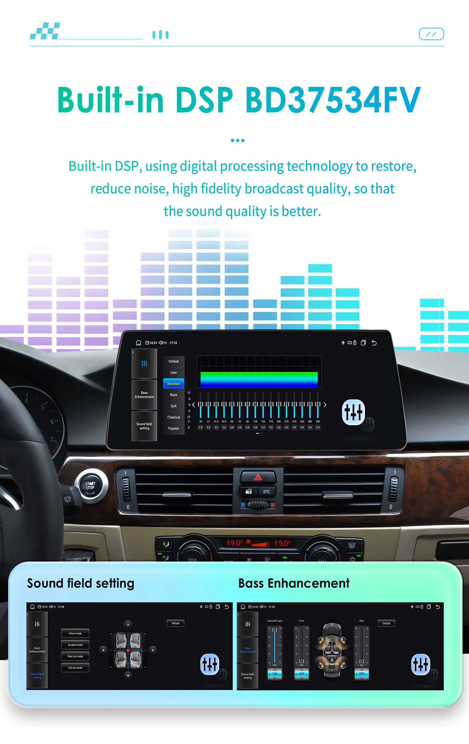 10,25 "Carplay Android 13 Auto Auto radio Für BMW 3er E90 E91 E92 E93 CCC CIC Multimedia Player 4G Autoradio 2din BT Bildschirm – Detail 23