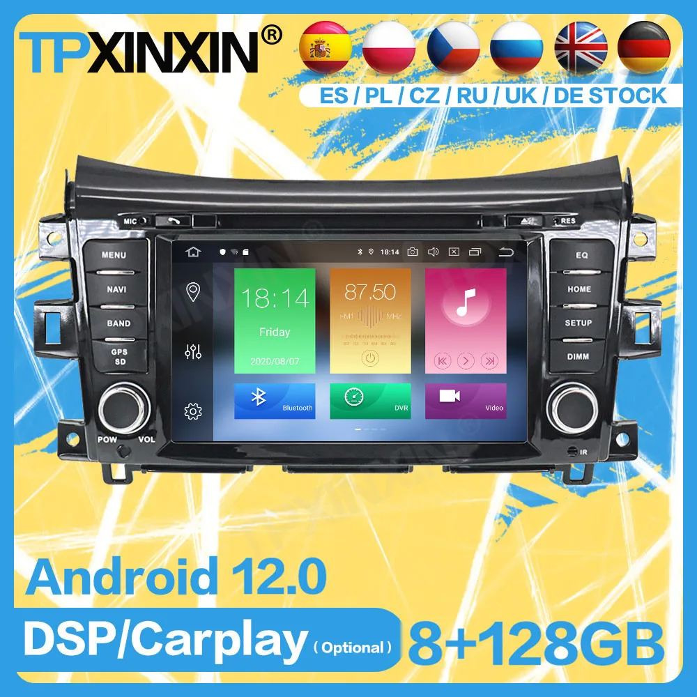 

Автомобильный радиоприемник, стереоприемник Android 12 для NISSAN NP300 Navara 2014 2015 2016 2017 2018 2019 GPS-плеер, автомобильное аудиовидео головное устройство