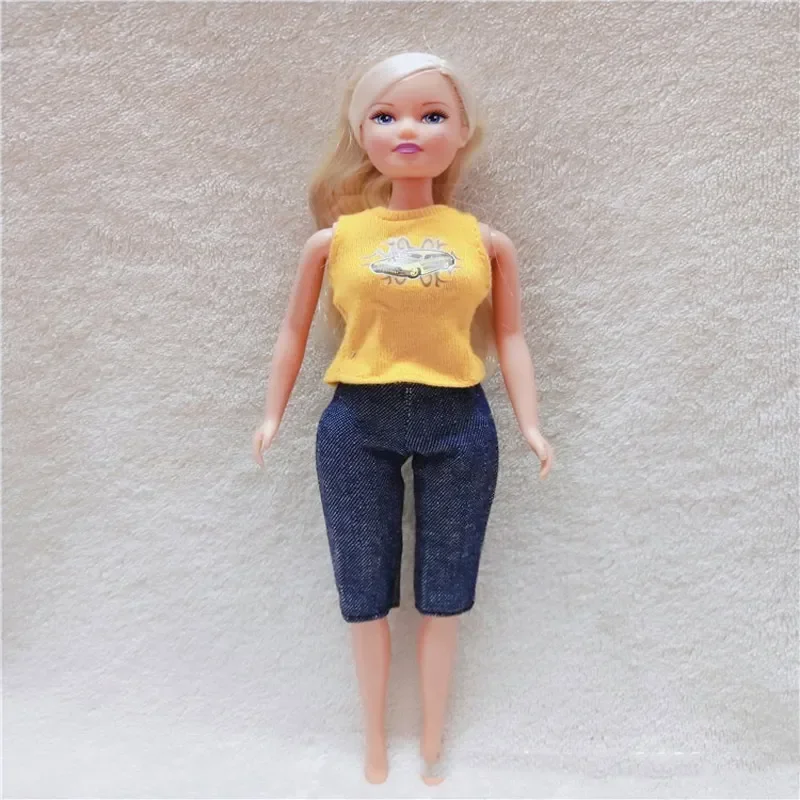 3Pcs/lot Original Jeans Pants for 1/6 Scale Barbia Trousers Doll New Fashion [Doll&Shoes Not Included]boy Girl Toy Accessory 4