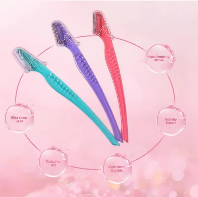 1/3/5PCS Set Portable Eyebrow Trimmer Face Hair Razors Women Eyebrow Shaver Hair Removal Trimmer Shaver Beauty Makeup Tools