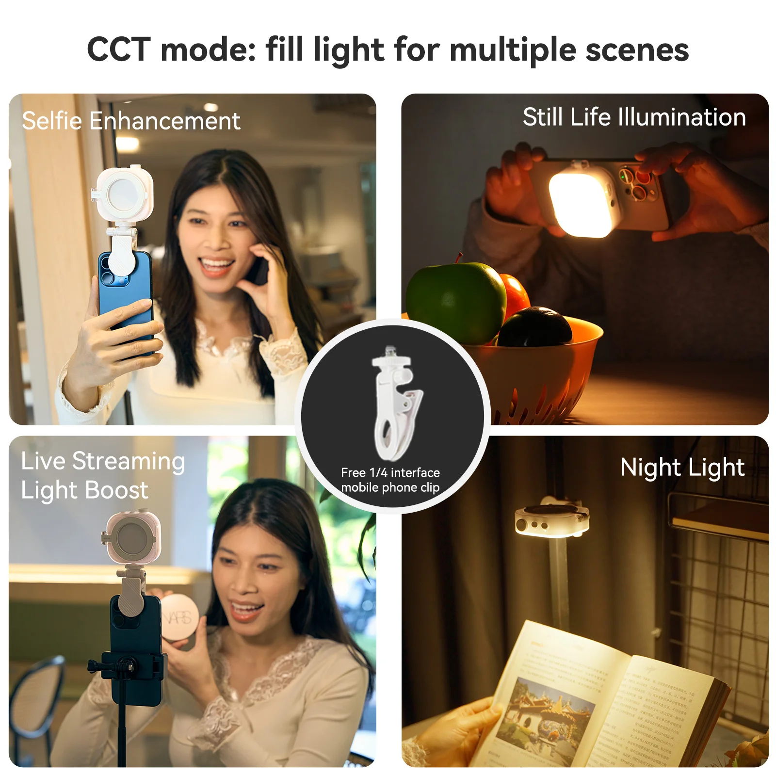 Telesin Magnetic 60-LED Colorful Selfie and Photography Ringlight