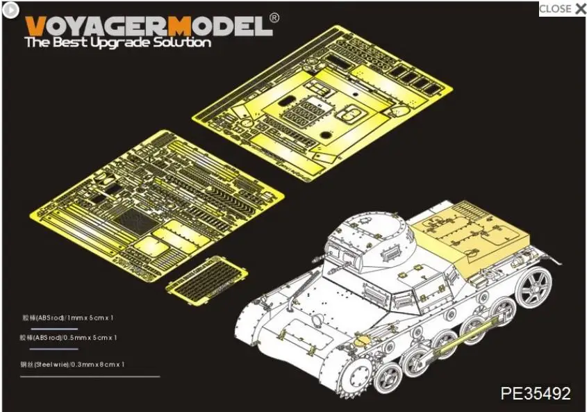 

Вояджер PE35492 1/35 немецкий Pz.Kpfw.I Ausf Второй мировой войны. B basic (для DRAGON 6186)