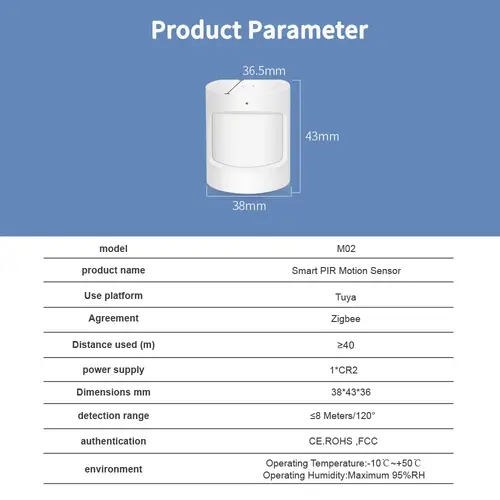 Lincukoo Tuya Zigbee3.0 Smart PIR Motion Sensor 120° Wireless Motion Detector Zigbee Sensor Zigbee Hub Wireless for Smart Life - Image 6