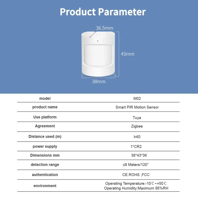 Lincukoo Tuya Zigbee3.0 Smart PIR Motion Sensor 120° Wireless Motion Detector Zigbee Sensor Zigbee Hub Wireless for Smart Life - Image 6