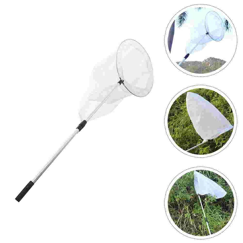 

Professional Butterfly Net with Stainless Ring, Net Depth 23.5, Telescopic Handle Extends 67 Inches for Kids