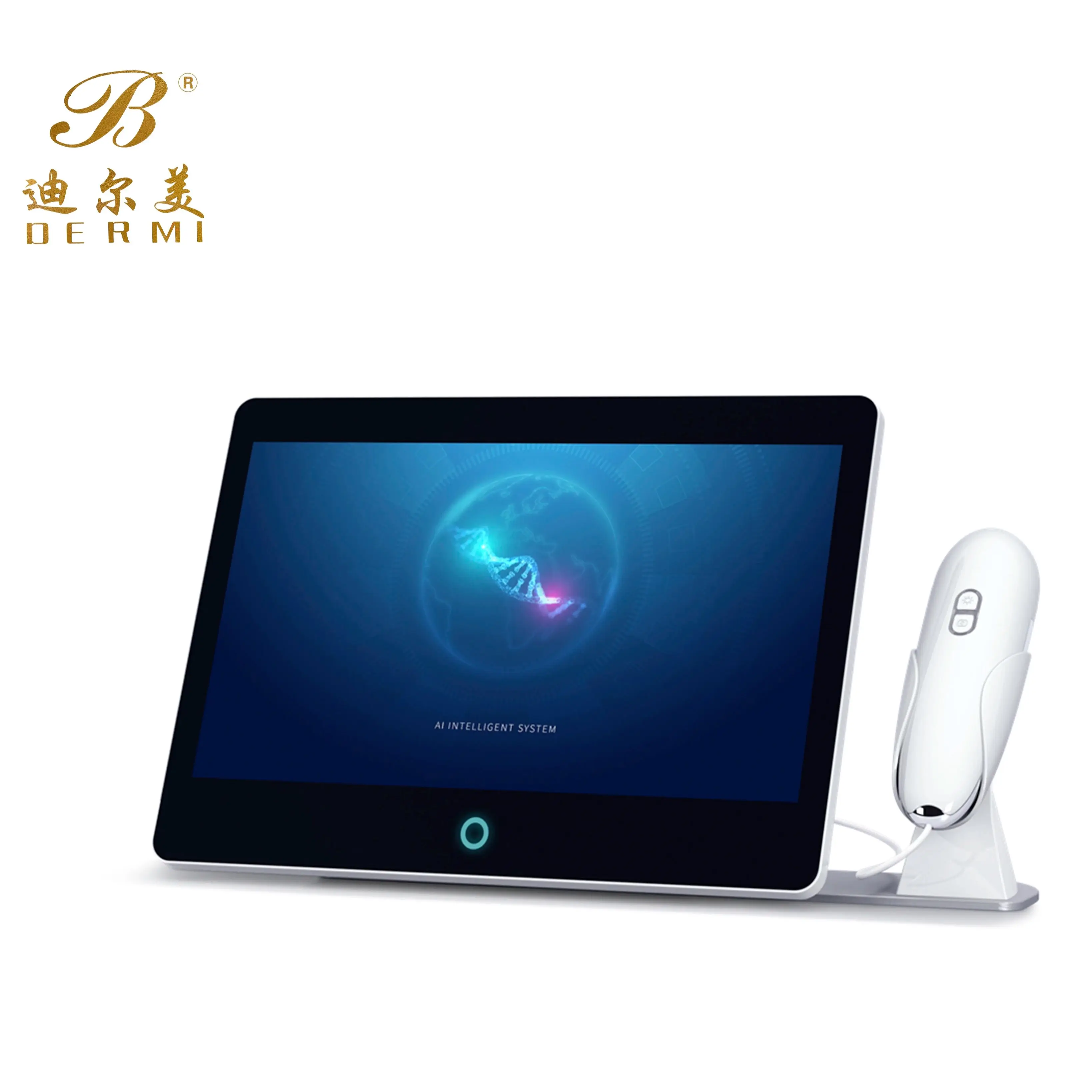 13.3-inch large screen #Test Report sent to mobile phone # 3D Digital Facial Skin Analyzer intelligent system