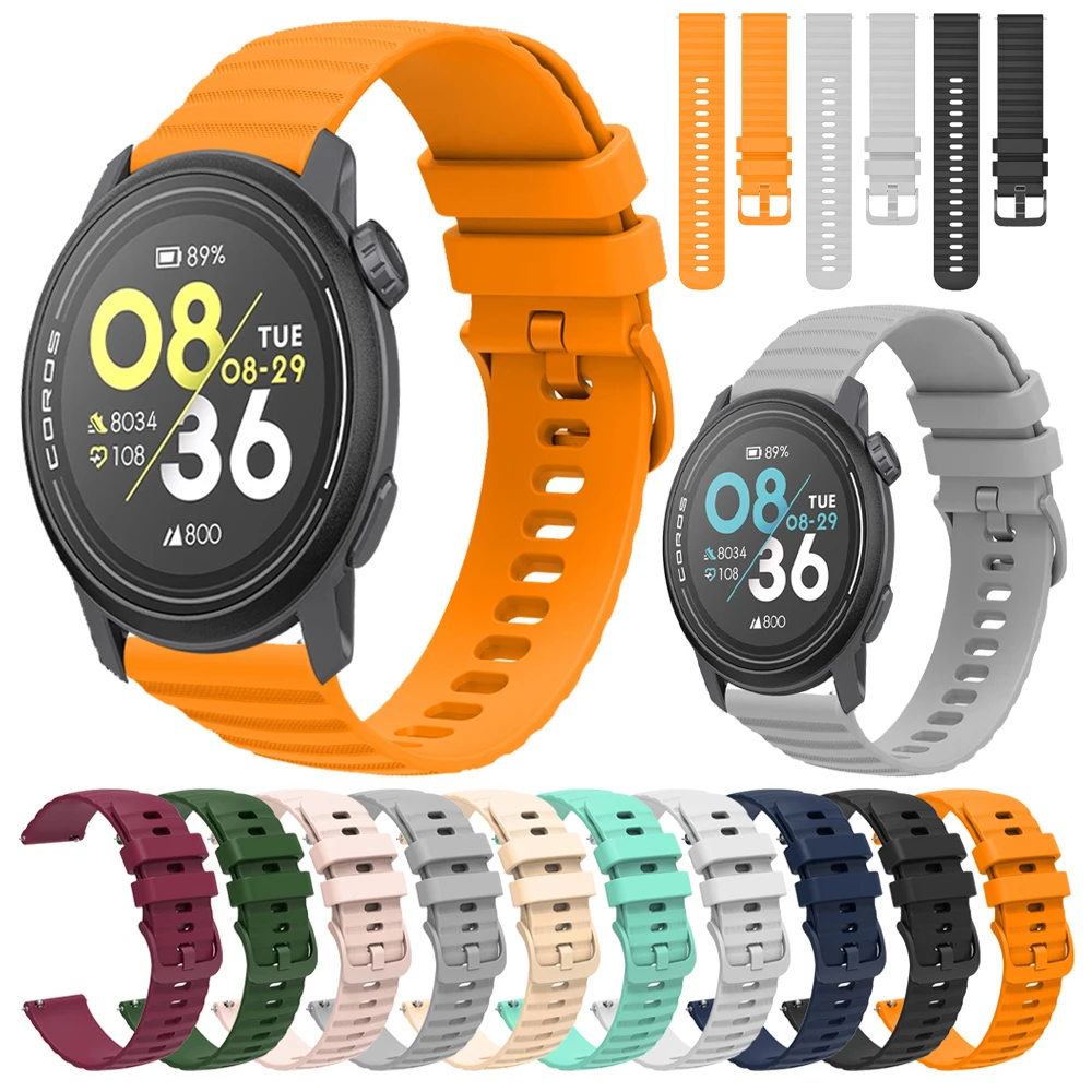 20 22Mm Cinturino In Silicone Per Coros Pace 3 Pace2 Cinturino Cinturino Cinturino Cinturino Per Coros Apex 2 Pro 42 46Mm Accessori Di Ricambio