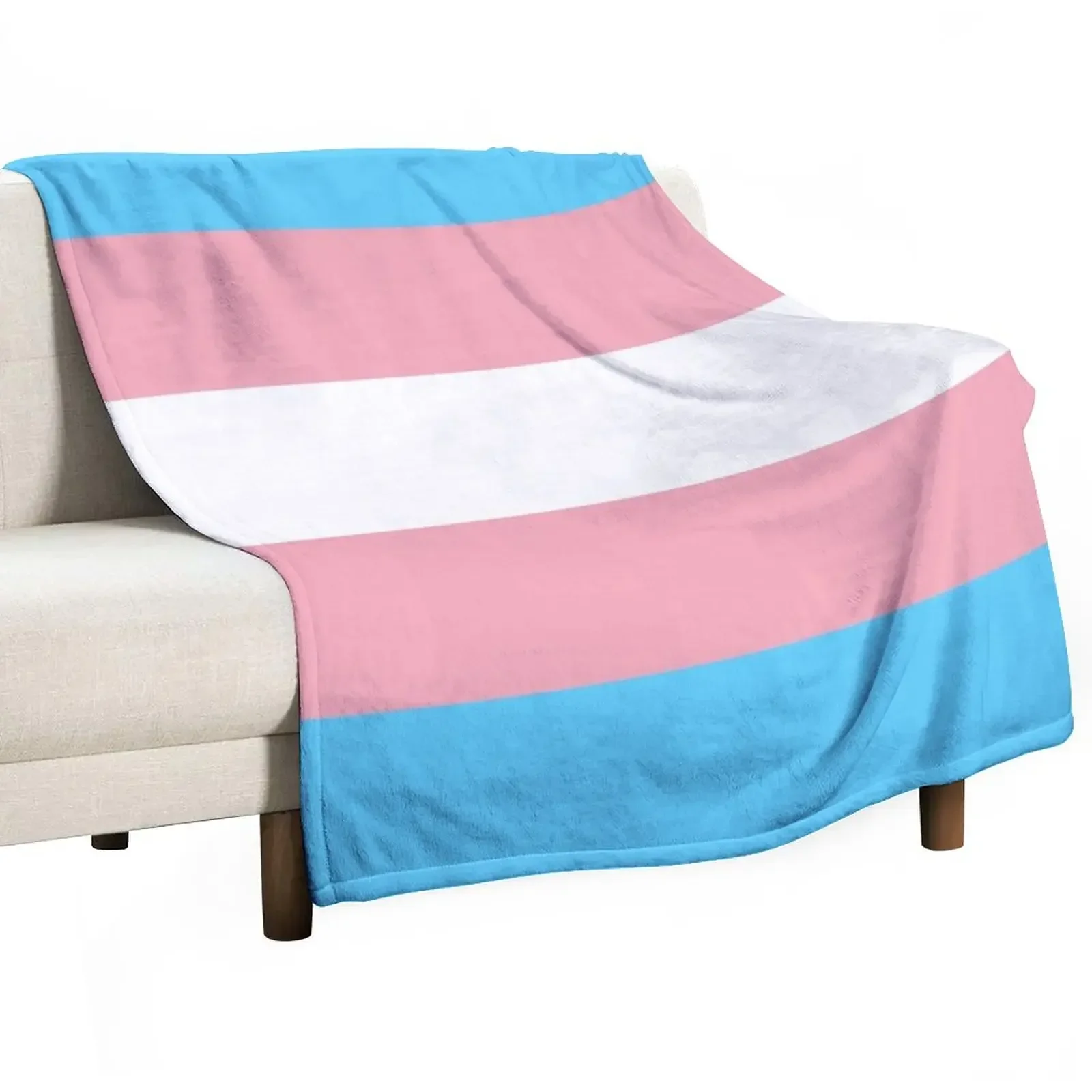 

Transgender pride flag Throw Blanket Decorative Sofa Multi-Purpose Blankets