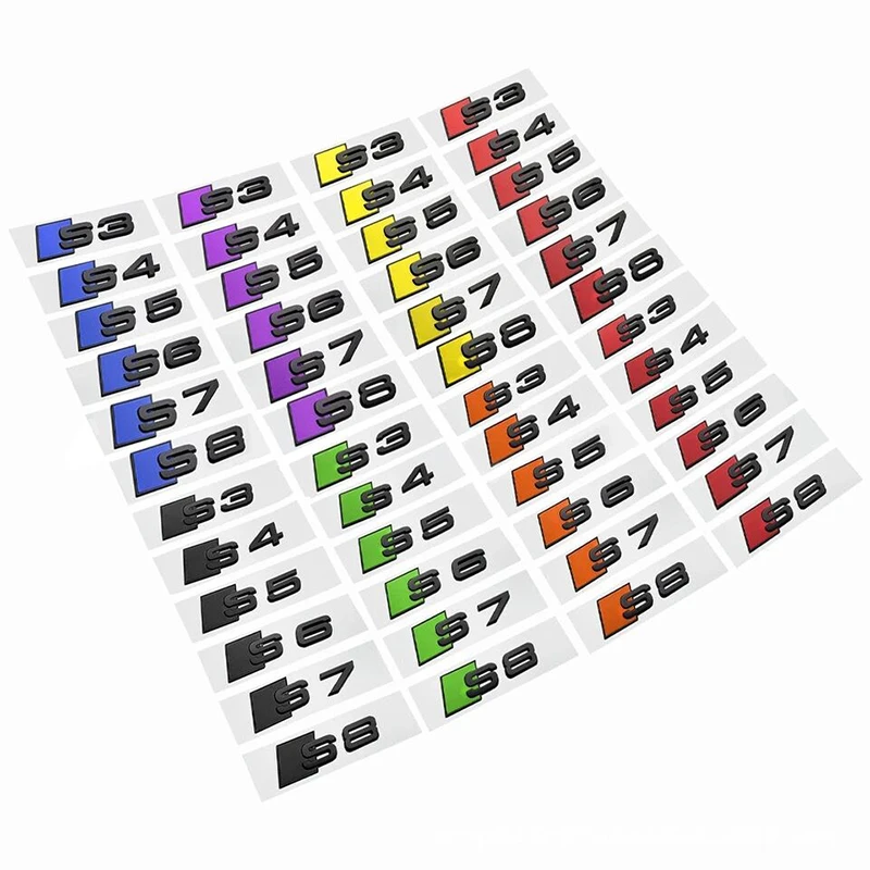 thumbnail image 1 of Pegatinas con emblemas y letras del logotipo del maletero del coche, ABS 3D, para Audi S3, S4, S5, S6, S7, S8, S line, accesorios de decoración, 1 of 4