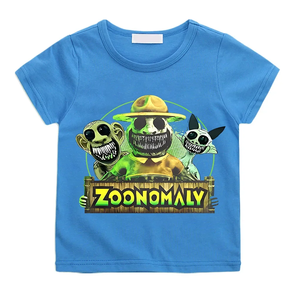 Game Zoonomaly T-shirt Summer Kids Cartoon Clothes Cotton Baby Girls Boys Short Sleeve Teens Birthday Sportwear Children T Shirt 5