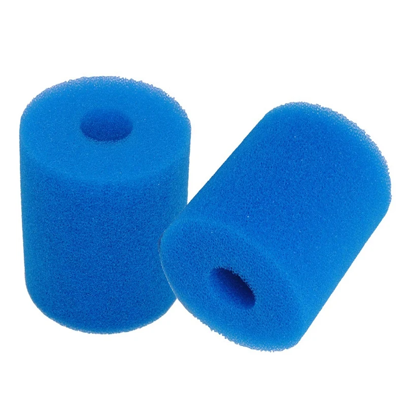 

ABHU 2 Pack Filter Sponge For Intex Type H, Reusable Washable Hot Tub Cleaner Tool, Sponge Filter Cartridge Foam