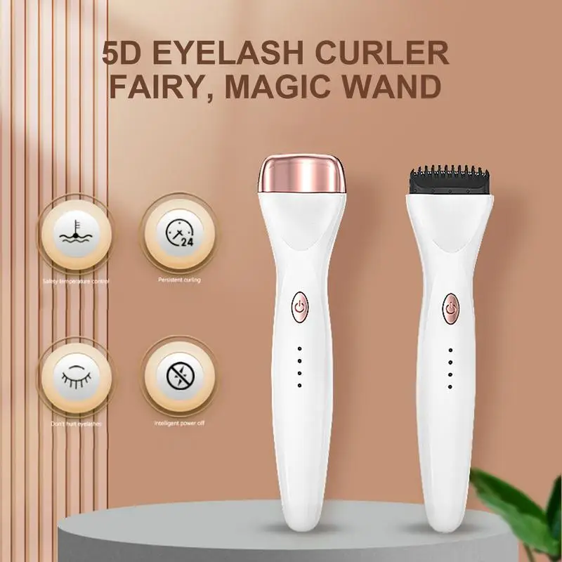 

Heated Eyelash Curler 5D Electric Heated Eyelash Curler USB Rechargeable Lash Curling Tool 3 Eyelash Ironer Long lasting Curler