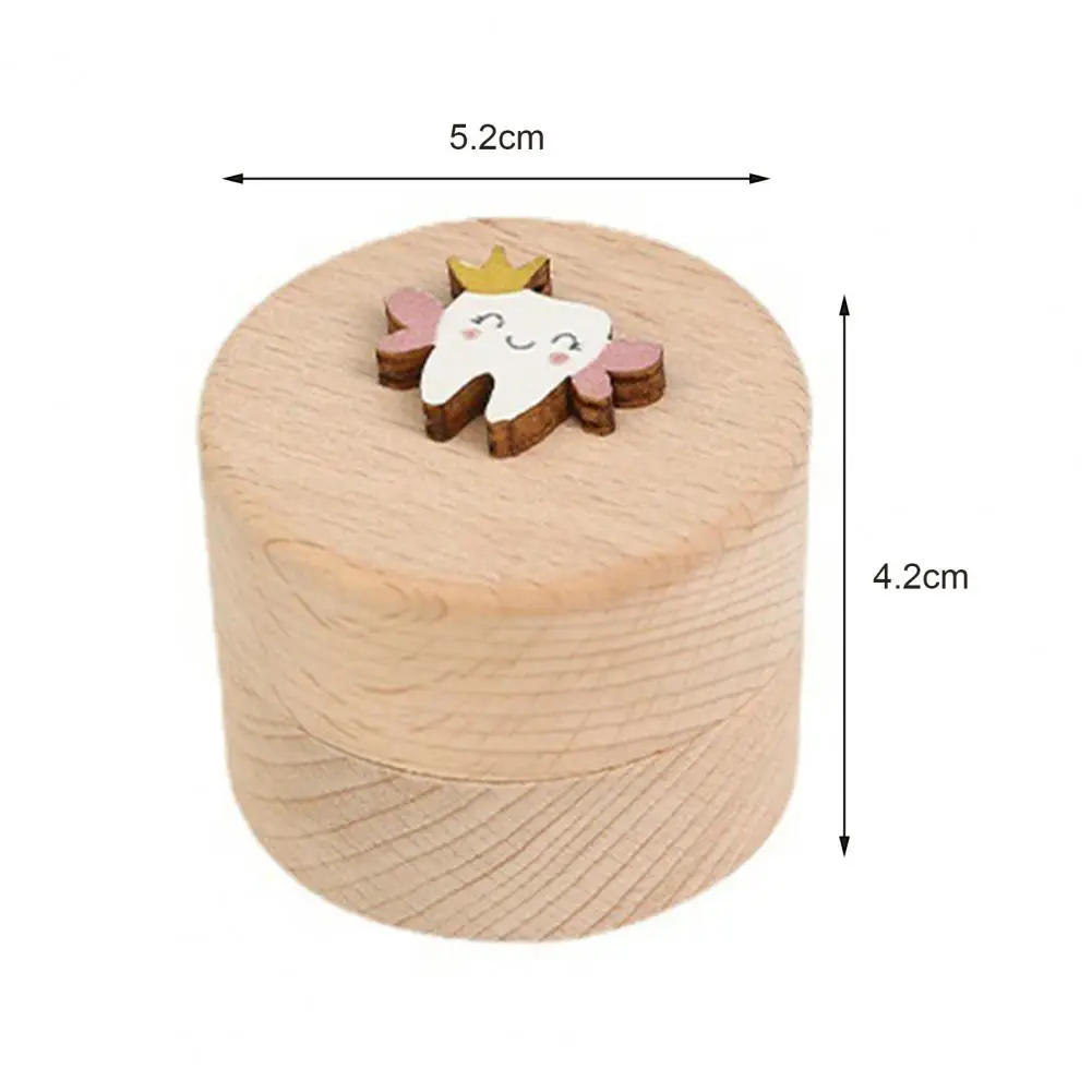 Wood Tooth Box Organizer Milk Teeth Storage Box Children Tooth Collection Box Lost Tooth Keepsake Storage Saver Container Boxes 6