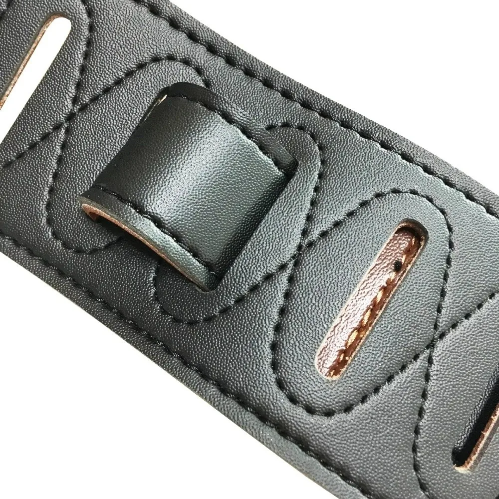Premium Two-Tone Soft PU Leather Adjustable Guitar Strap