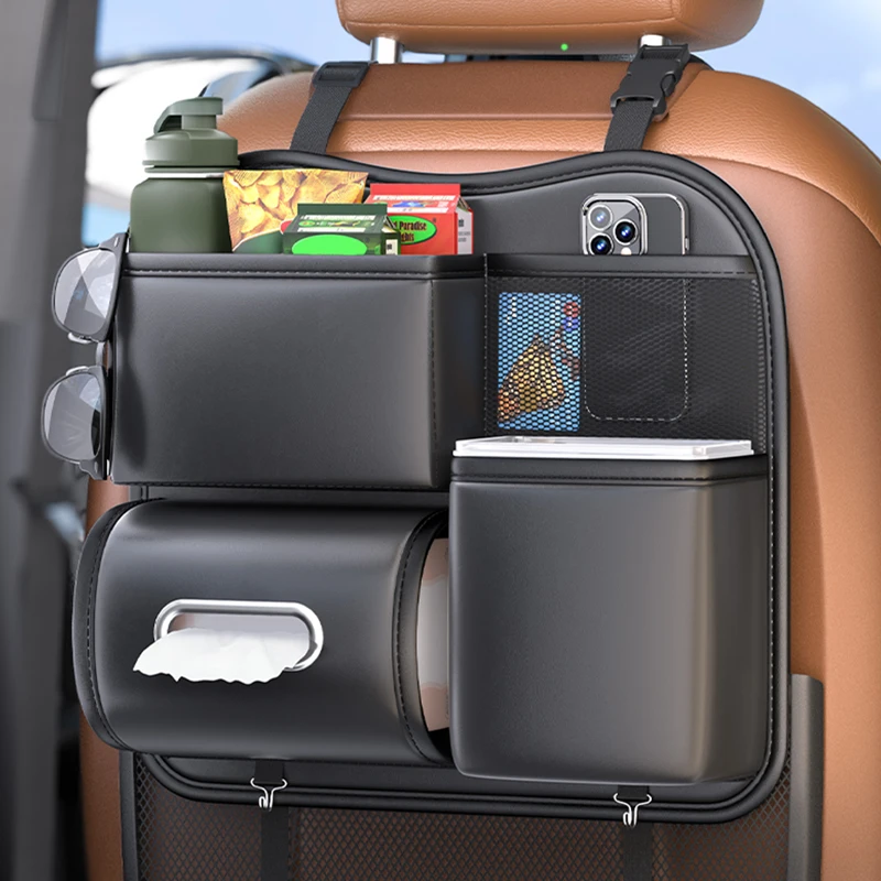 Car Interior Seat Bag For Baby Bottle Holder Tissue Bag Kids Snack Organizer Glasses Case Car Seat Back Mobile Phone Storage