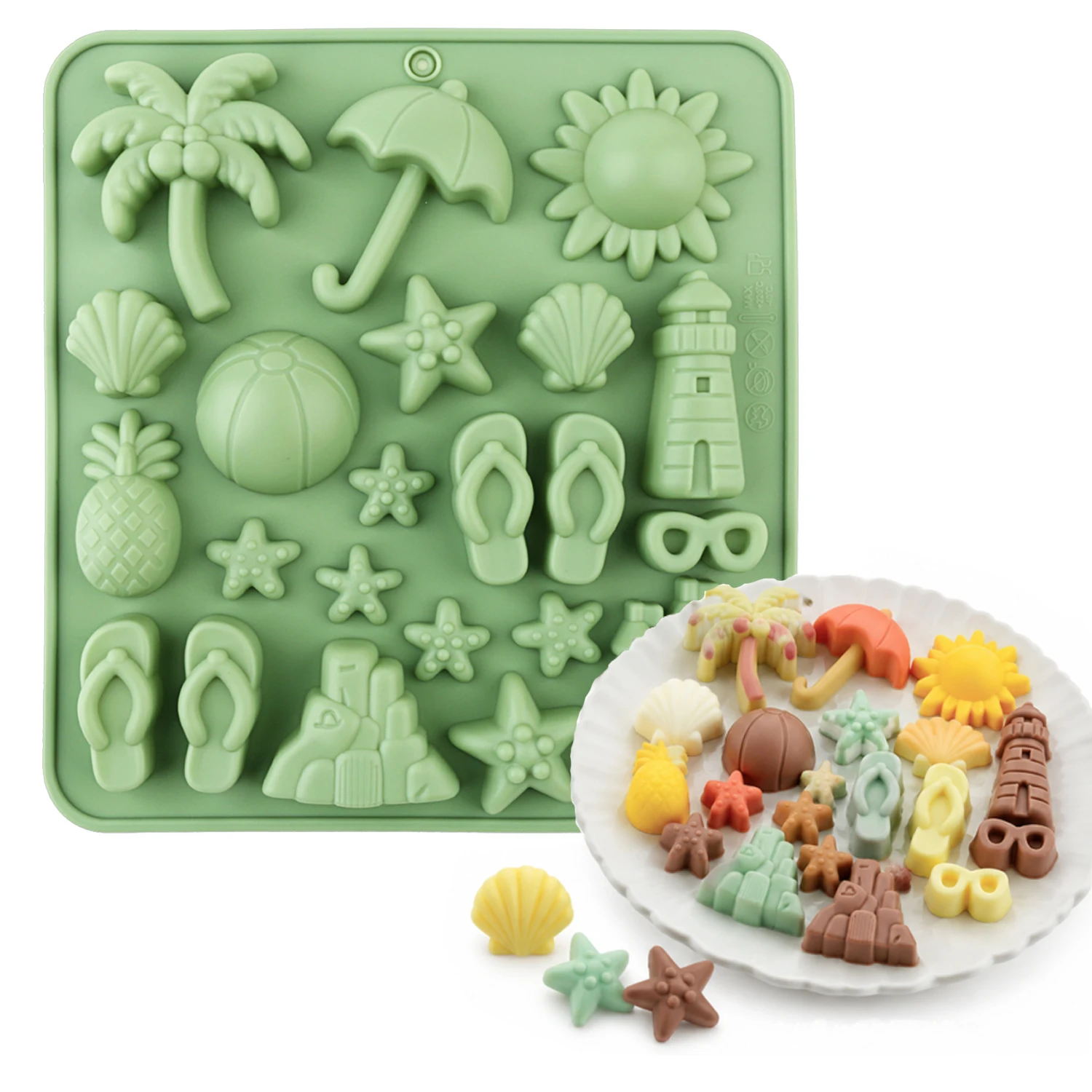 Summer Fun Silicone Mold Set for Creative Baking and More
