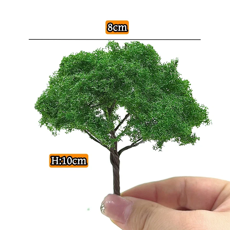 10/15cm 높이 모래 테이블 미니어처 시뮬레이션 풍경 나무 모형 중루 공원 경관 지역 마이크로 풍경 재료 와이어 나무