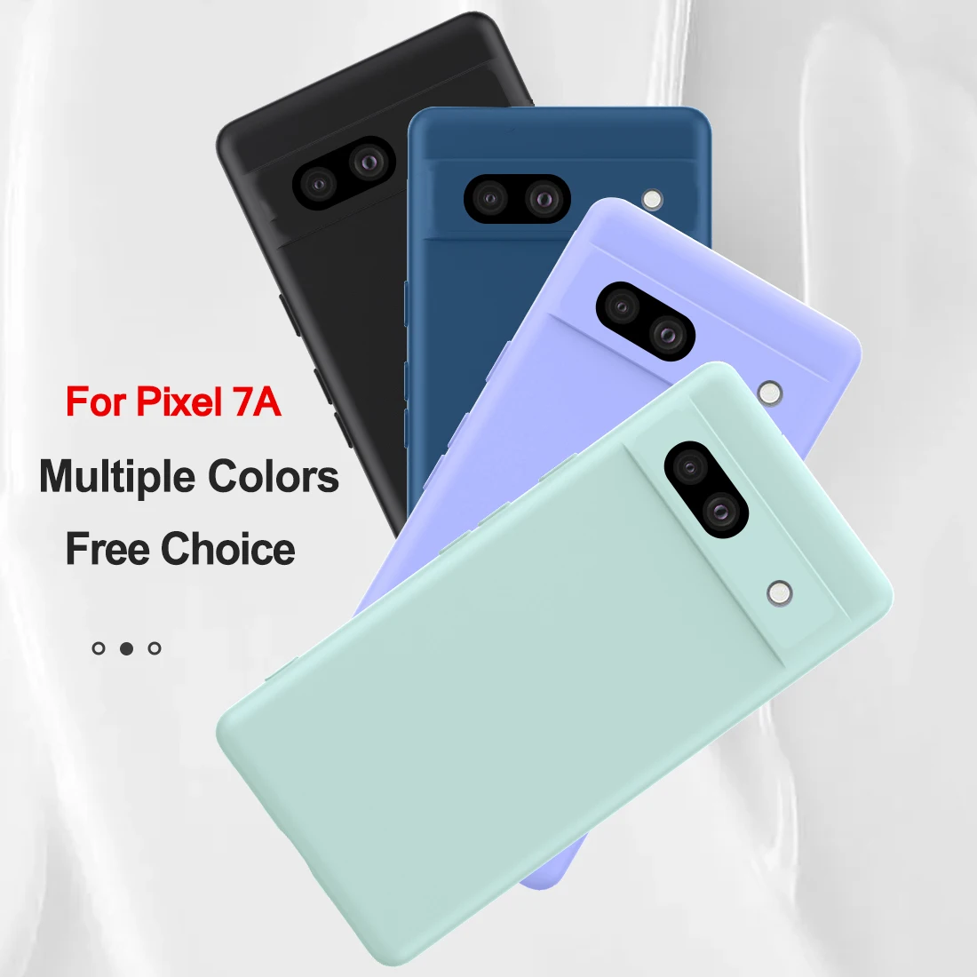 Per Google Pixel 7A Custodia In Silicone Liquido Funda Coque Per Pixel 7A 7 Pro 6 6A 7A Cover Tpu Fundas Custodia Protettiva Pixel 7A Cover