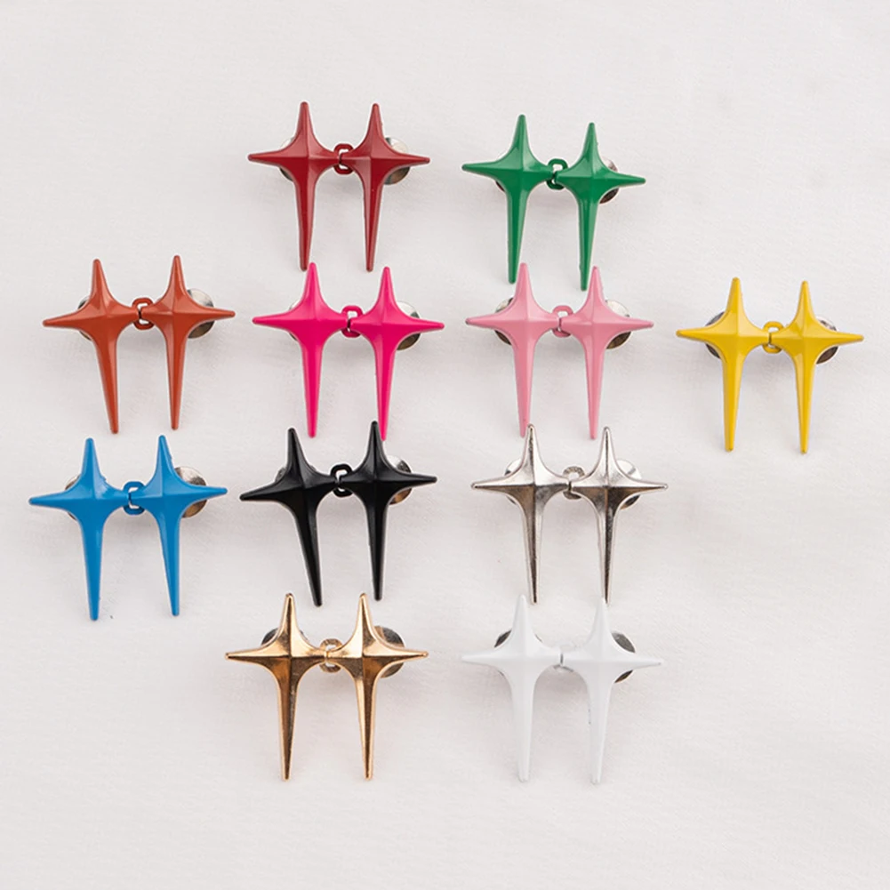 Metal Snap Button Star Waist Buckle Decorative Detachable Pants Clips Adjustable No Sewing Waist Tightener