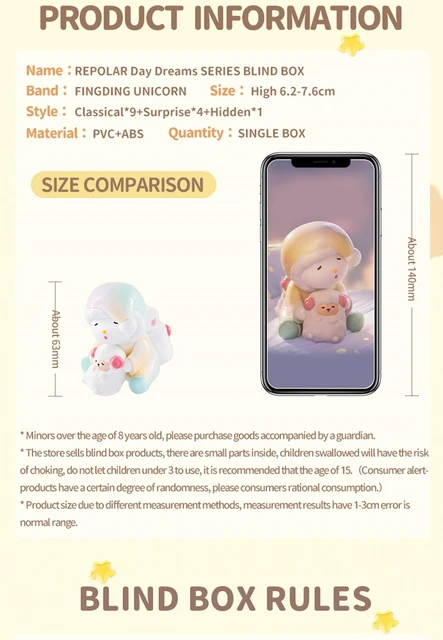 Finding Unicorn REPOLAR DAY DREAMS Series Blind Box Surprise