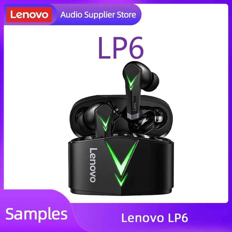 

Lenovo Original LP6 Gaming Wireless Headphones Bluetooth Earphones Dual Mode Wireless Earbuds With Microphone Headset Earpods