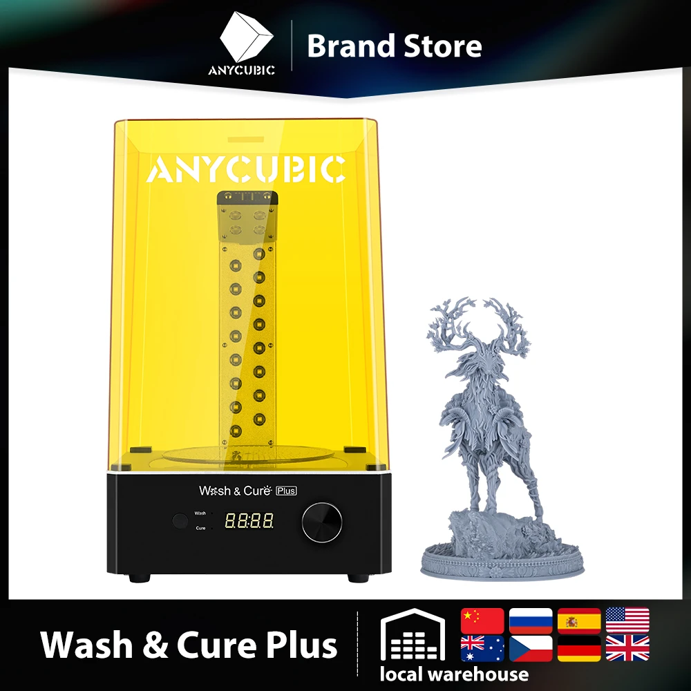 large 3d printer ANYCUBIC Wash and Cure Plus Larger Size 2-in-1 UV Resin Curing for LCD SLA Photon Mono X Mars 3D Printer Jewelry/Dentistry 3d printer designs