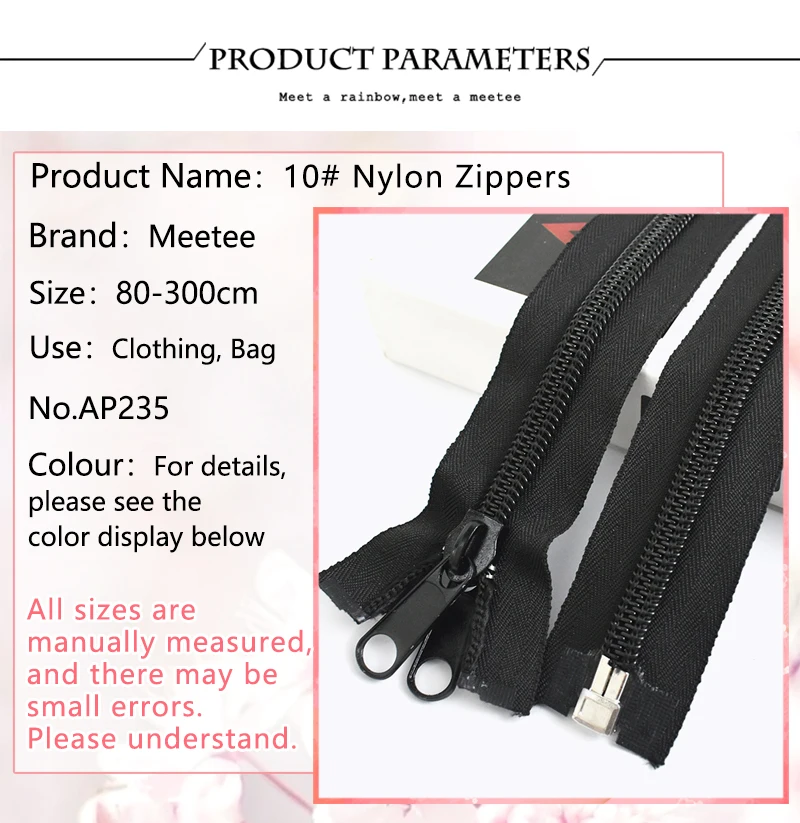 2/5/10cs Meetee 5# 15-80cm Resin Zipper Close/Open-End Zippers for Sewing  Clothes Bag Closures Zips Rapair Material Accessories - AliExpress