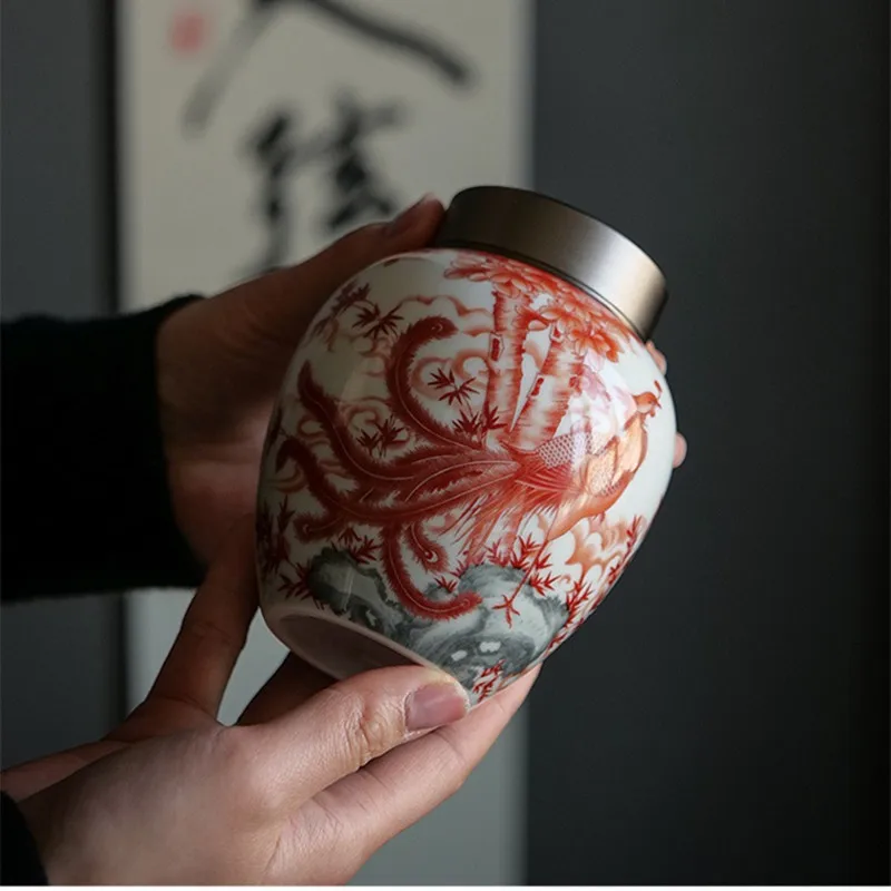 Large Ceramic Ashes Urn Holder Memorial Ash Caskets Urns Cremation For Human Pet Keepsake Sealed Memory Souvenirs Funeral Gift