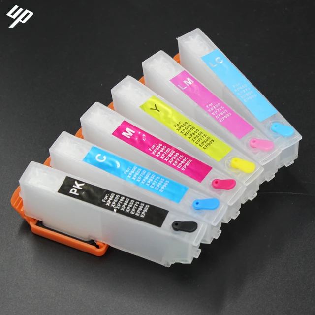 Icbk80l Ic80 Empty Refillable Ink Cartridge For Epson Ep-707a Ep 