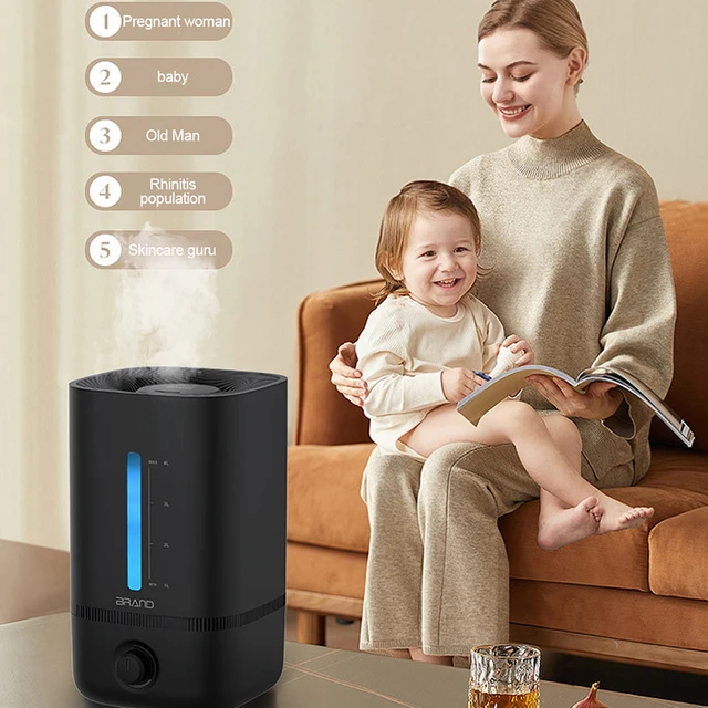 4L Large Capacity Air Humidifier Mute Large Spray Volum Diffuser Ultrasonic Digital Display Replenishment Humidifier Home Decor 3