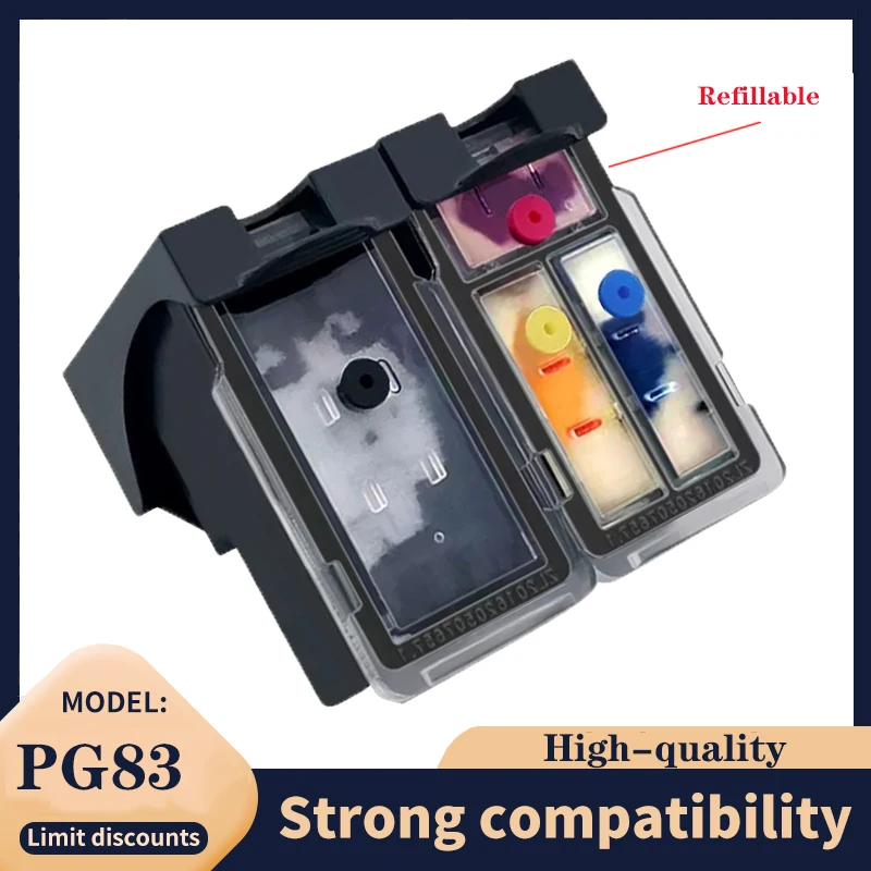 

Подходит для Canon PG-83 PG83 CL93 Восстановленный картридж с чернилами 83 93 PIXMA E618 E518 E608 E510 E568R