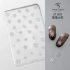 Wool Lace Grid Bowknot Heart Star Christmas Snowflakes Silicone Carving Mold Mould Nail Art Accessory Manicure Tool DIY Template 5