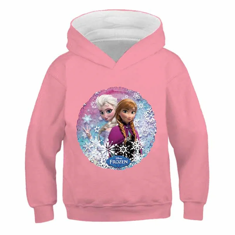 

Girls Disney Frozen Elsa Merry Christmas Cartoon Harajuku Hoodies Cute Anna Girls Autumn Tops Clothing Children Casual Pullovers