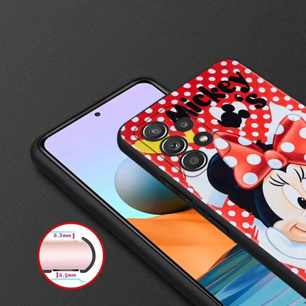 Phone Case For Samsung Galaxy A51 A12 A71 A41 A31 A21s A13 A03 A02s A02 A22 A32 4G/5G A52 A52s A72 Coque Cartoon Minnie Mouse