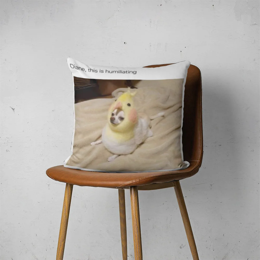 

DOG MEME PILLOW 015 Customizable Bedroom Bed Sofa Hotel Car Lumbar Pillow Fashion Decorative Pillow Cover