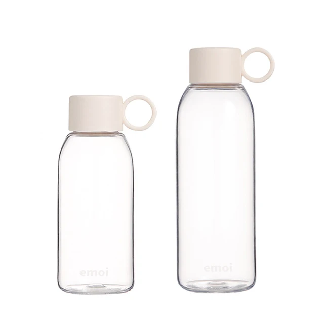 1pc 450ml/650ml Simple Sports Water Bottle Leak-proof Cup Motivational Portable Water bottle for Outdoors Sport Fitness BPA Free