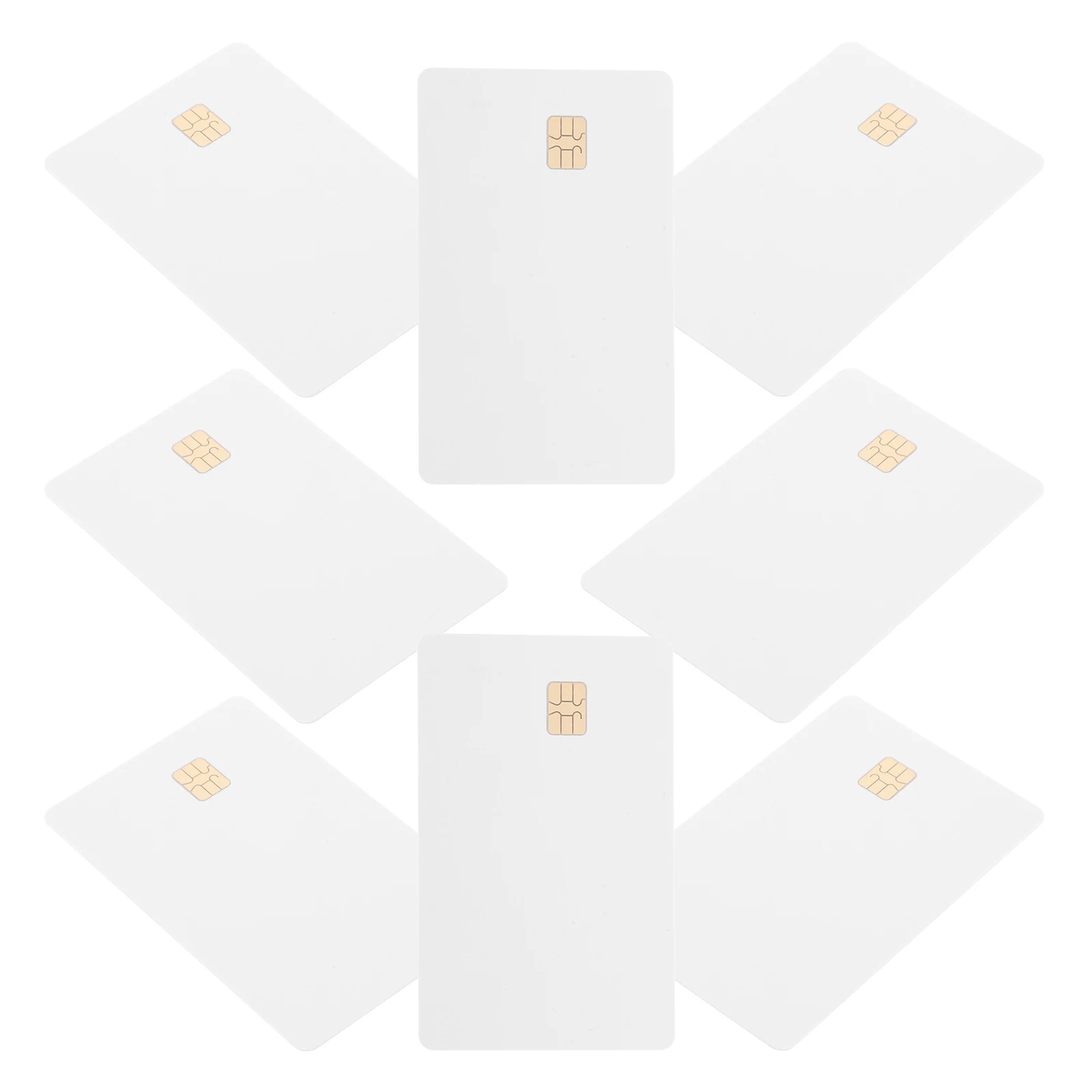 8pcs 신원 PVC 빈 스마트 인쇄용 방수 드라이버 ID 직원 회원 카드 프로그래밍 가능한 IC 승화