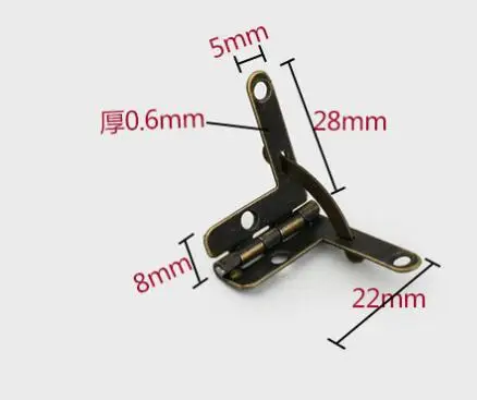  Door Hinge 4Pcs Antique Door Cabinet Hinges Furniture  Accessories Jewelry Boxes Hinge Furniture Fittings for Cupboard Bronze Gold  29 * 27mm Door Chains Hinges Door Clamps Hardware Tools : Industrial &  Scientific