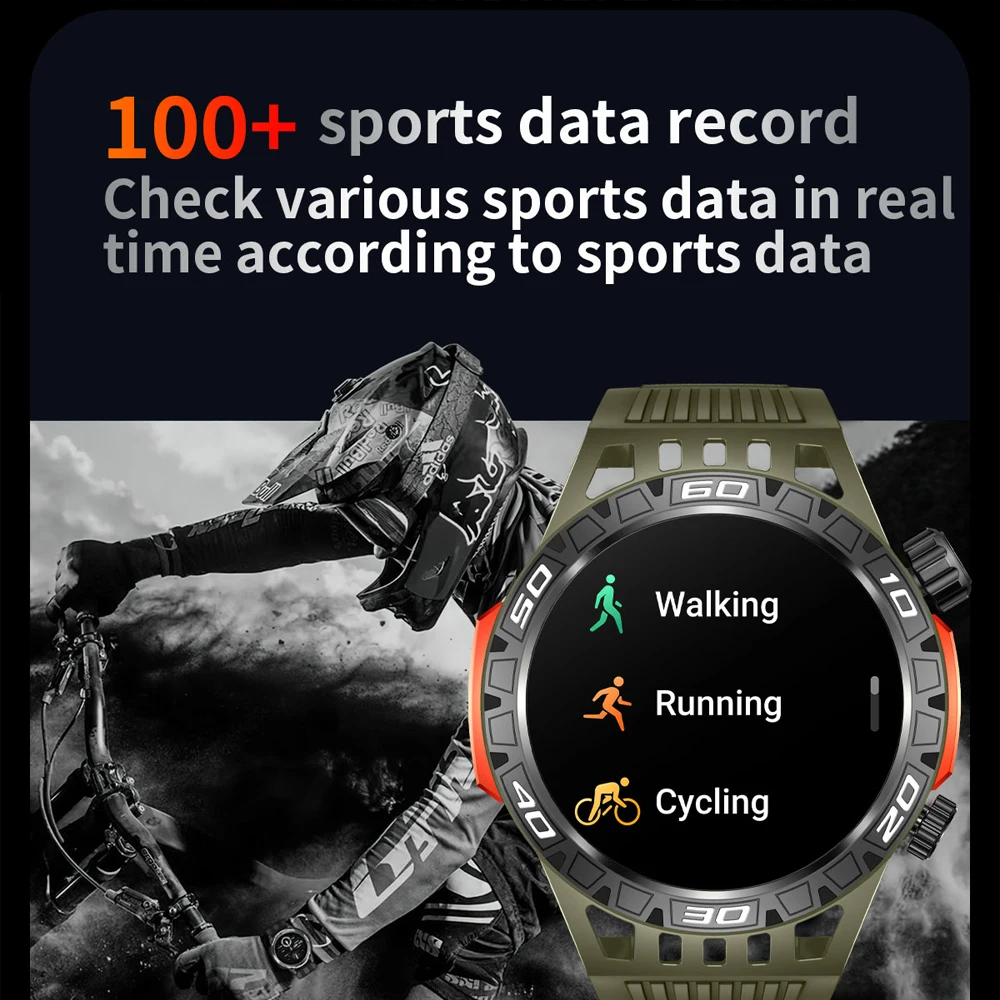 HT22 Ʈ ġ  LED , IP68 뷮 ͸, 100 +  GPS ƮϽ Ʈ, 1.46 ġ ȭ,  ȭ