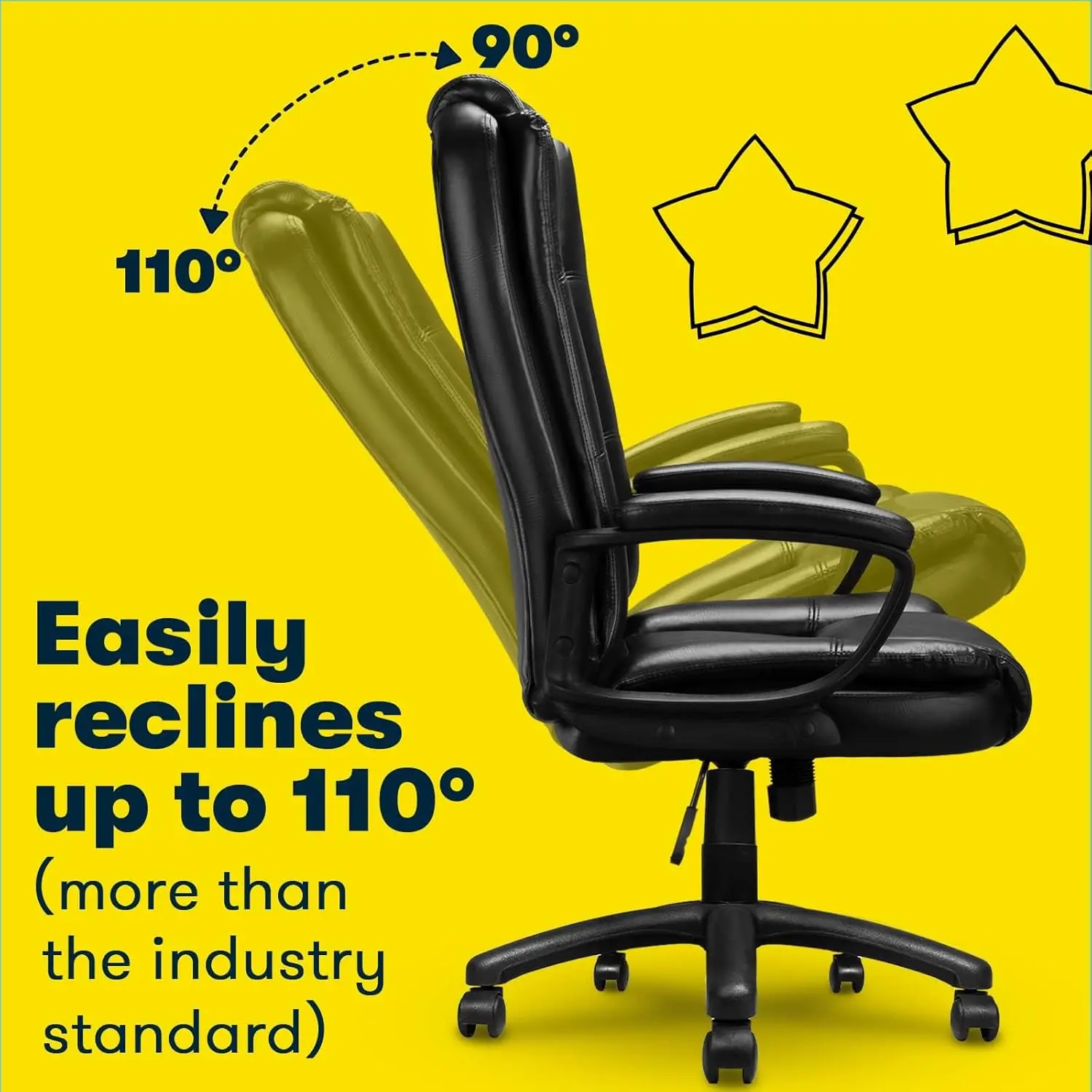 Home Office Chair, 400LBS Big and Tall Chair Heavy Duty Design, Ergonomic High Back Cushion Lumbar Back Support, Computer Desk 4