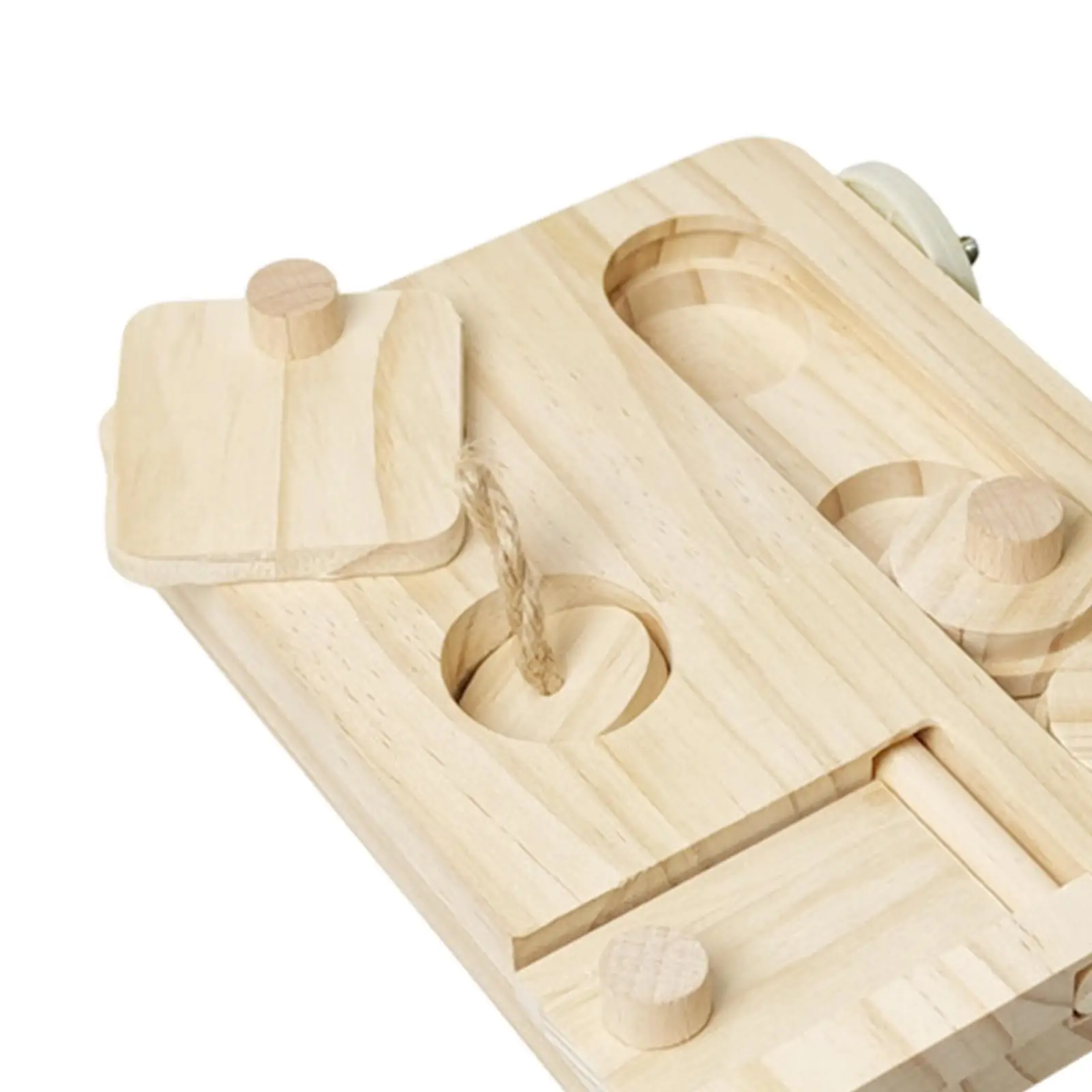 Parrot Enrichment Toy Pets Foraging Game Wooden Bird Foraging Puzzle Toy for Guinea Pig Mouse Dwarf Hamster Cockatiel Caique