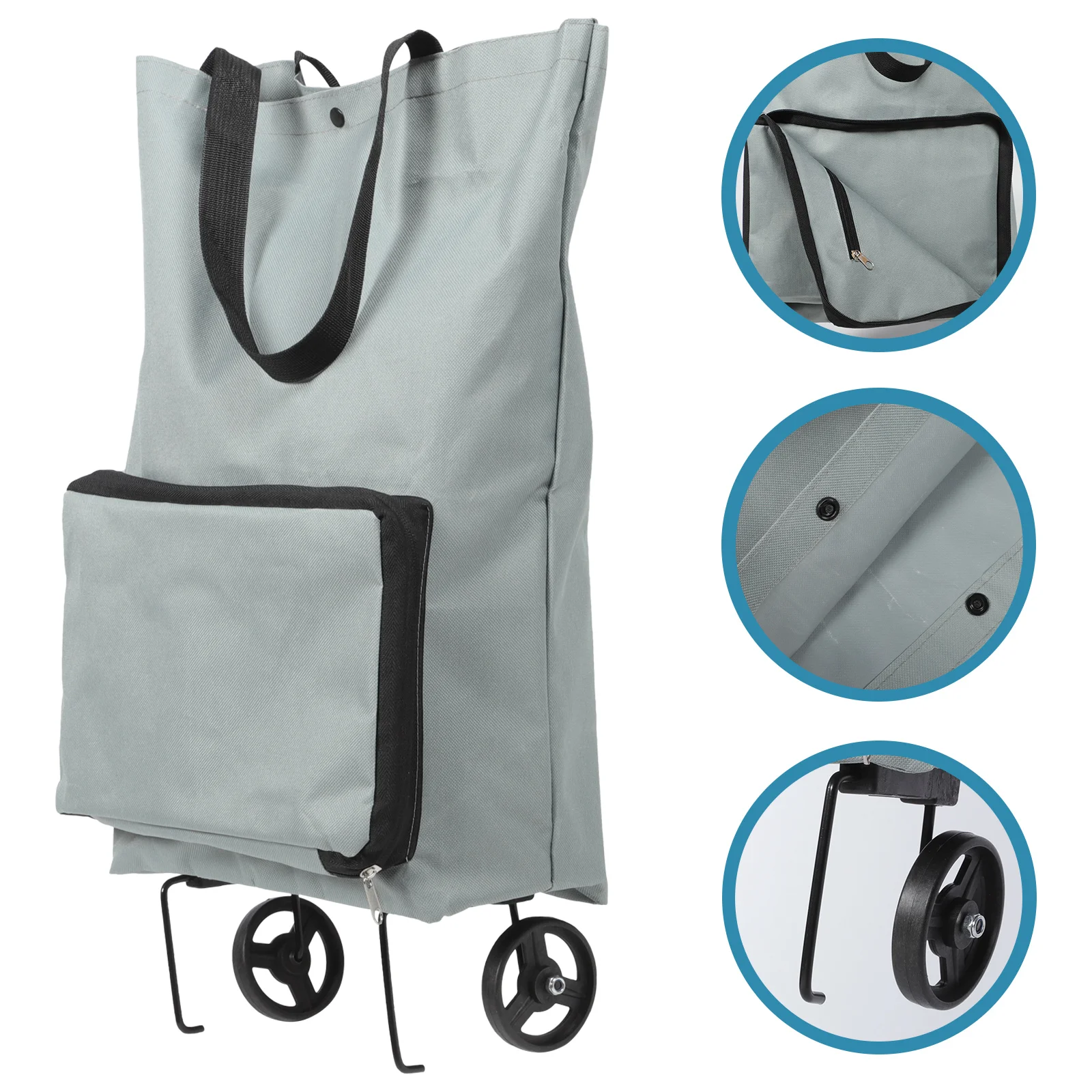 

Foldable Shopping Cart with Wheels Trolley Bag Trolley Bag