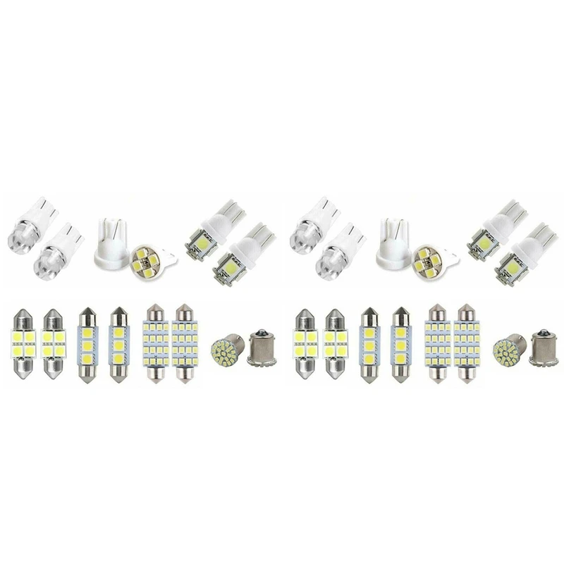 

28 Assorted LED Car Interior Inside Light Dome Trunk Map License Plate Lamp Bulb