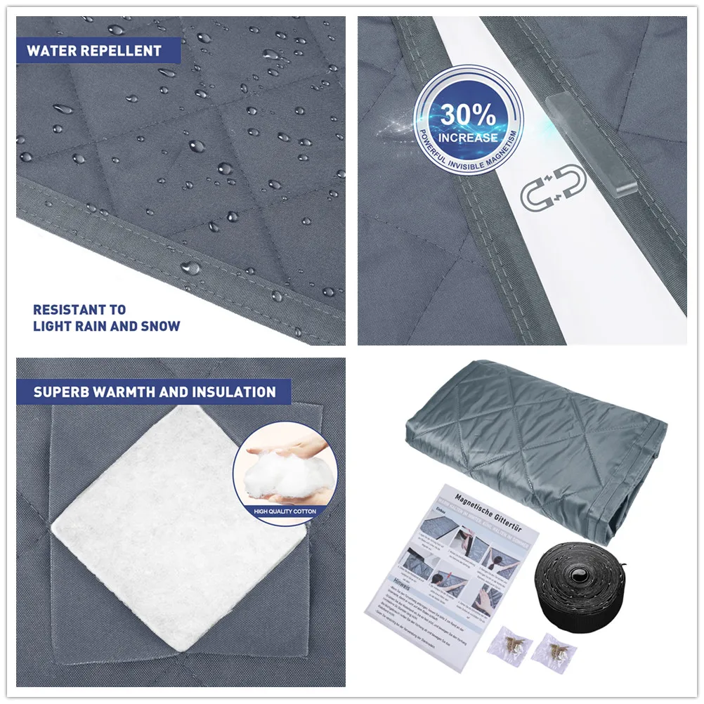 Magnetic Thermal Insulated Thickened Door Curtain