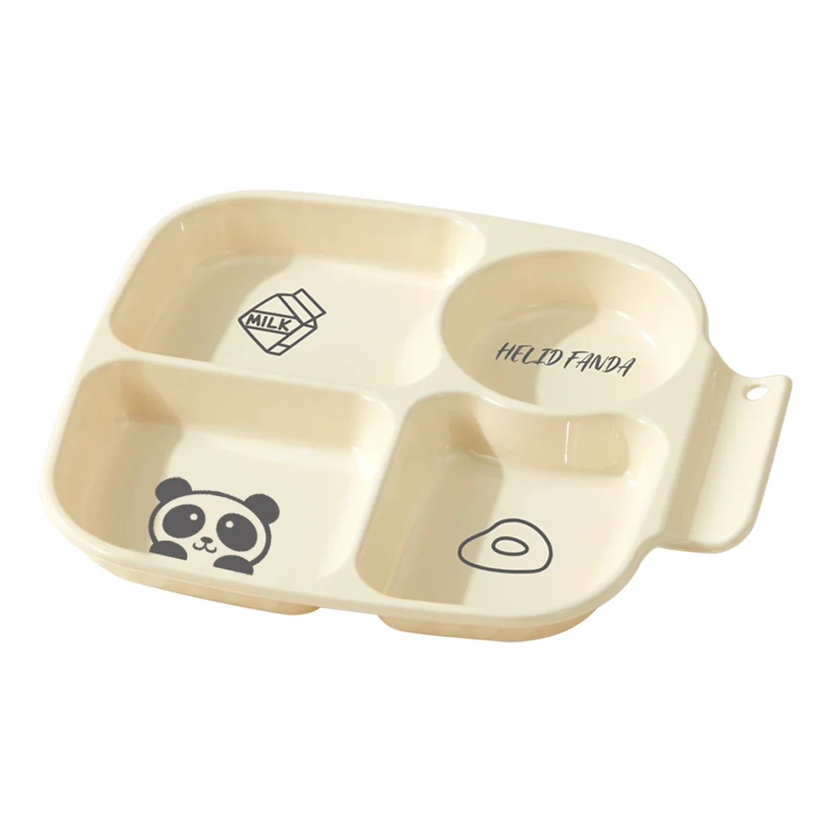 Multi Grid Food Plates Cafeteria Serving Divided Plastic Plates Buffet Plate Home Use Quantitative W